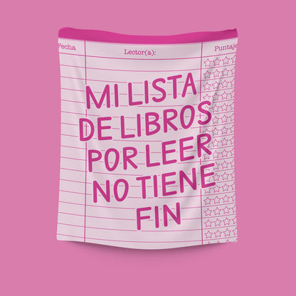 MANTA DOBLE FELPA - MI LISTA DE LIBROS POR LEER