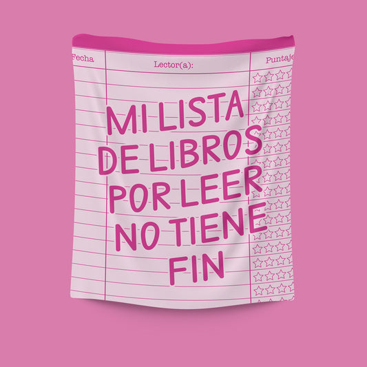 MANTA DOBLE FELPA - MI LISTA DE LIBROS POR LEER
