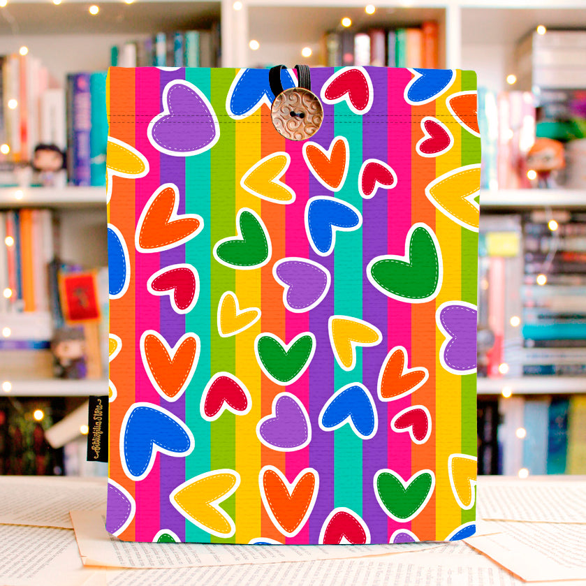 CORAZONES - FUNDA PARA LIBROS