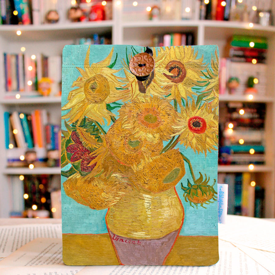 FUNDA GIRASOLES - TAMAÑO E-READER